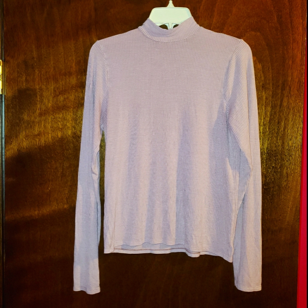 American Eagle Soft & Sexy Rib mock neck sweater.